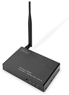 DIGITUS DS-55315 Wireless HDMI Extender / HDMI Splitter (1:4) – Full HD 1080p 60 Hz – 80 m Reichweite – Empfänger-Einheit für DS-55314 – Loop-Out, IR Infrarot – HDMI 1.3 & HDCP 1.3