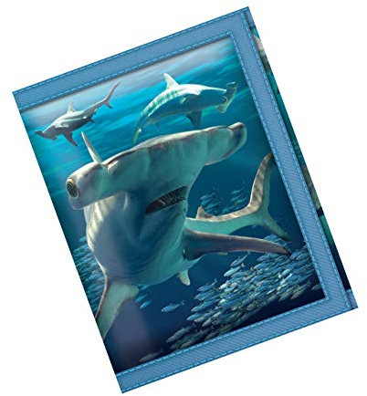 Deluxebase 3D LiveLife Geldbörsen - Hammerhaie Lentikuläre 3D-Ozean-Brieftasche. Bargeld-, Münz- und Kartenhalter mit Kunstwerken des renommierten Künstlers David Penfound