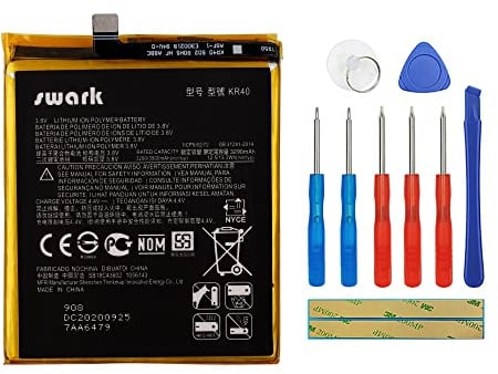 Swark Akku KR40 Kompatibel mit Moto One Action XT2013-4/Moto One Vision P40 XT1970 with Tools