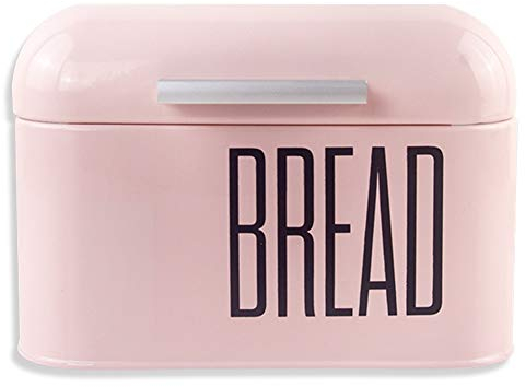 Vanities Brotkasten brotbox retro-metall Brot Aufbewahrungsbox, metallbrotbehälter Mit Deckel zur Aufbewahrung Von Brotkisten in Küchenbäckereien Verwendet. (Color : Pink)