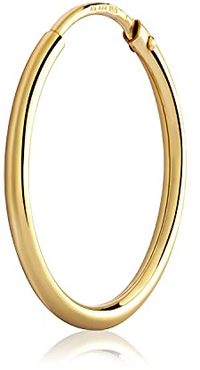 NKlaus Creole aus 333 Gelbgold 8 Karat, Ø 20 mm, 1,5 mm stark, 1 Stück