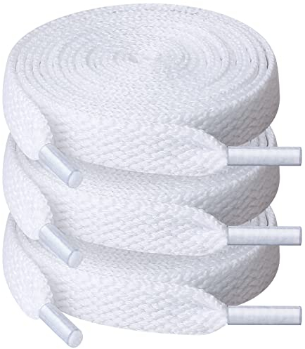 UpUGo 3 Paia di Lacci, Lacci Piatti Larghi 8 mm Per Scarpe da Ginnastica, Corsa, Adulti