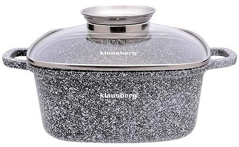 Topf mit Marmorbeschichtung Kochtopf KLAUSBERG (20x20cm 2,8l)