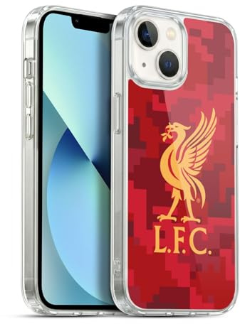 Head Case Designs Officially Licensed Liverpool Football Club Home Red Digital Camouflage Soft Gel Case Compatible With Apple iPhone 13