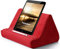 Support de tablette doux avec poche pour tablette, 3 angles de vue réglables, support pour lit, canapé, compatible avec iPad, tablettes, liseuses, smartphones, livres, magazines (vin rouge)…