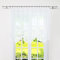 SCHOAL Scheibengardine mit Kräuselband Gardinen Küche Voile Bistrogardinen Transparent Bogenstore Vorhänge mit Satinband 1 Stück BxH 300x120cm Weiß
