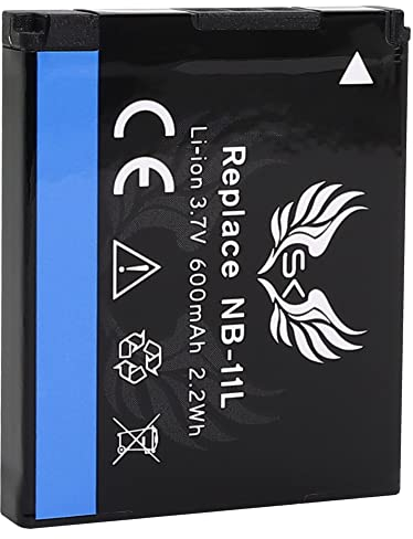 SK Batterie de rechange pour Canon NB-11L / NB-11LH | 600 mAh | pour IXUS 133 170 175 180 185 190 275 HS 285 HS // PowerShot SX420 is SX430 is SX432 is A4050