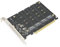 M.2 NVMe SSD zu PCIE X16 Adapterkarte, 4 Port M Key M.2 SSD Erweiterungskarte, 32 Gbit/s PCIE 3.0/4.0 zu NVME Adapter, PCI-E HFull Speed ​​Array Card mit LED-Anzeigen(4-Schacht)