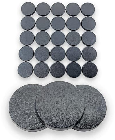 Hobby Heaven 28mm Round Plastic Wargaming Bases (25 pcs)