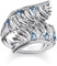 THOMAS SABO Damen-Ring Phönix-Flügel Blaue Steine TR2409-644-1-50 Ringgröße 50/15,9