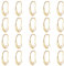 SUPERFINDINGS 40Pezzi Ganci per Orecchini in Ottone Placcato Oro 18K con Leva Posteriore Orecchini da 19x10x2mm Creare Risultati con Anello per La Creazione Gioielli Fai da Te Foro:2mmAgo:1mm