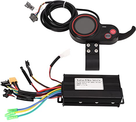 BuyWeek Brushless Motor Controller Kit für KUGOO M4 Elektroroller, 24V 36V 48V 500W 750W Elektroroller Bürstenlose Motor Controller V889 LCD Display Kit