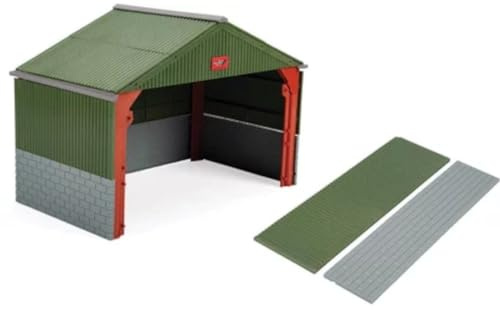 Britains Maschinenhalle, Spielzeugzubehör, Bauernhofspielzeug für Kinder, Traktorspielzeug, kompatibel mit Spielzeug im Maßstab 1:32, geeignet für Sammler & Kinder ab 3 Jahren