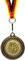 Pokal-Fabrik - Dart-Medaillen 10er Set Metall - Dartmedaille golden zum Umhängen für Siegerehrungen - Medaillen Kinder mit Deutschlandband und Dart-Emblem für Vereine & Turniere