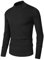Elegancity Rollkragenpullover Herren Winter Leichter Pullover Herren Slim fit Business Stehkragen Feinstrick Strickpullover Stretch Arbeitspulli，Schwarz S