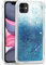 SharkProten Case for iPhone X/XS Cases Cover TPU Shockproof Glitter Liquid Crystal Quicksand Transparent Painted Phone Shell Slim Fit Bumper Clear Case Blue