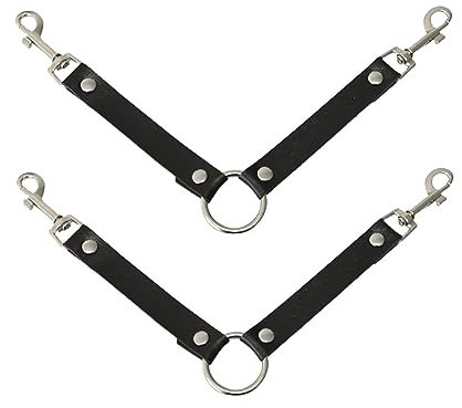 JILINWEI 2Pcs Dog Kennel Fan Hanging Utility Straps for Ryobi P3320 Fan Holder, Waterproof Dog Crate Fan Strap with Swivel Spring Clips Suitable for Any Kennel, Black