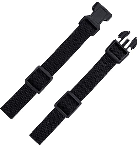 Medsuo Verstellbarer Rucksack Brustgurt Ersatz Rucksack Hüftgurt Brustgurt Brustgeschirr sichert Brustgurt mit Schnappschnallen für Stoff Rucksackgurte (Schwarz), Schwarz, Einheitsgröße