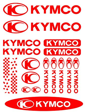 Car Sticker18 Pcs Kit KYMCO Bicycle Stickers Mountain Bike Waterproof Sun Protection Decals PVC,30CM