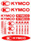 Car Sticker18 Pcs Kit KYMCO Bicycle Stickers Mountain Bike Waterproof Sun Protection Decals PVC,30CM