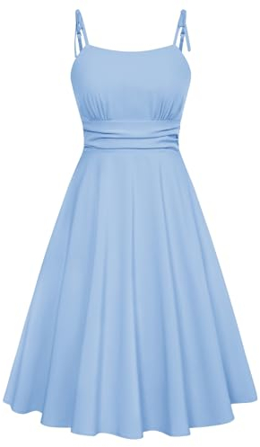 Belle Poque Wedding Guest Dresses for Women UK Boho Dresses for Women UK Ladies Beach Dress Light Blue BP0928-01 XXL