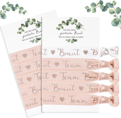 Geosar JGA Armbänder Set mit Karte, Heißprägen Braut und Team Braut Armbänder für Junggesellinnenabschied Bachelorette Party Hen Party Accessoires (Rose Gold)