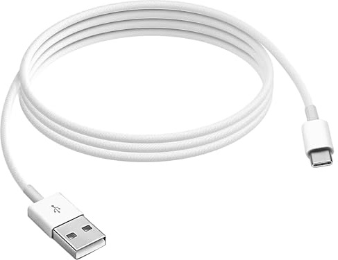 Câble tissé USB A vers USB C pour AirPods 4, Airpods Pro 2e génération, Airpods Max (version 2024), télécommande Apple TV (3e génération/4e génération), télécommande Apple TV Siri, télécommande TV 4K