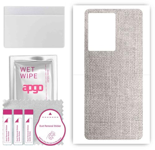 apgo Rückseite Schutzfolie, Skin, kompatibel mit Infinix Note 12 India, Hinten Displayschutzfolie aus Vinylfolie, kratzfest, einfache Montage - Grauer Denim-Stoff