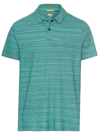 camel active Herren Kurzarm Poloshirt mit Cooling Effekt Grün, menswear-3XL