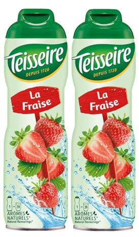 Teisseire Getränke-Sirup Erdbeere 600ml - Sirup der genauso schmeckt wie die Frucht (2er Pack)