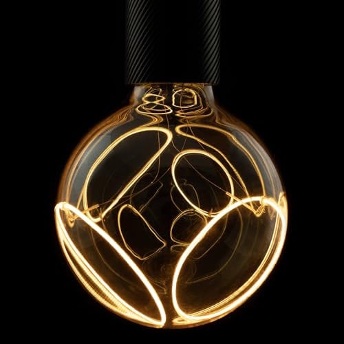 SLV LED Globe 125 Two Crescent smokey E27