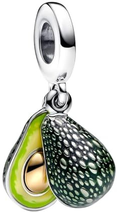 LaMenars Avocado Charm für Armbänd 925 Sterling Silber Bead Women Charms Mother's Day Birthday Anniversary Jewelry for Damen