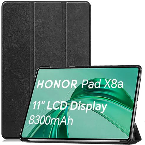 YRH for Honor Pad X8a Case 11 inch 2024, Slim Light Hard Shell Protective for Honor X8a Tablet Case (Black)