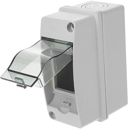 HAWILLOSCH Breaker Box Cover 2 Way Mcb Enclosure Distribution Box for Plastic Junction Box Easy to Clean Modern Design