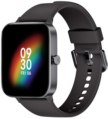 KIUVKAS Smartwatch Uomo Donna, 1.95 Full Touch Screen Smartwatch con Effettua/Risposta Chiamate, Fitness Tracker con Pressione Sanguigna e Monitor Sonno, 140+ Sport Step Counter per Android iOS