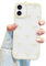 Jusy Compatible with iPhone 12 Mini Bow Phone Case, Cute Clear Yellow Ribbon Bowknot Pattern Aesthetic Soft TPU Transparent Cases Full Camera Protective Phone Cover for Women Girly - Yellow