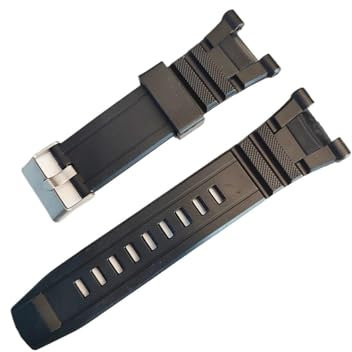 Gummi-Uhrenarmband, passend for Casio Pro-Trek PRG-40, PRG-240-Serie, schwarzes Armband, passend for Casio PRG40, PRG240, PAG-40, 3246, 3372, Armband-Zubehör