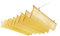 Copertura Pergola Estensibile da Esterno, Tenda da Sole per Giardino, Cortile Giallo, 2.2x5m