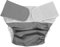 VALICLUD couches imperméables couche adulte réutilisable pantalon d'urinoir étanche couches pour adultes femmes couche adulte anti-fuite couche en tissu bâche en pul Grey