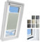 Rollmayer zum Kleben Wabenplissee - 8 Stofffarben Kassetenrollo Dachfenster Kassettenplissee ohne Bohren zum Kleben plissee mit schiene Zweifarbig Blickdicht Sonnenschutz Montage inkl Fenster plissee
