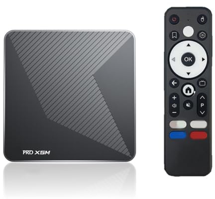 Koolenry Andriod 14 TV Box Voice Control 4K 60fps Amlogic S905X5M CPU HDR 8k 2.4G 5G Wifi6 BT5.0 1000M Lan Support 3D UK Plug