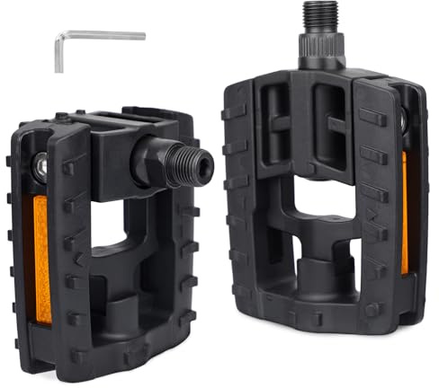 Zukka Fahrradpedale Klapppedal Pedale 9/16 Nylon Wasserdicht Leicht zu Falten Anti-Staub für MTB, Mountain Road Bicycle Pedal