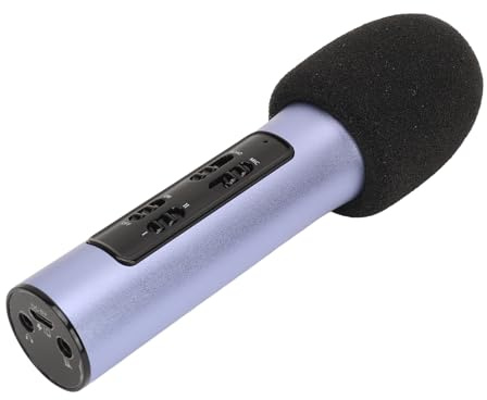 KIMISS Kabelloses Mikrofon Zum Streamen und Singen – Kompaktes Handmikrofon mit Rauschunterdrückung, 500-mAh-Akku für Live-Auftritte (BLUE)