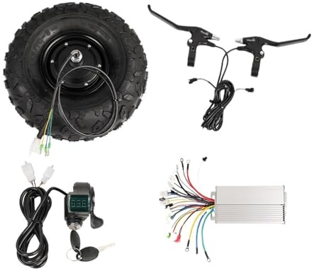 SMTYXS 14.5 Inch Electric Wheelbarrow Hub Motor Kit 24V 36V 48V 350W 500W 40 N.M Gear Off Road All Terrain Tyre(500W,36V)
