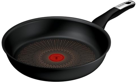 Tefal Explore - Sartén 28 cm, Aluminio | Sartén 28 cm, Mango fijo, Recubrimiento FusionCore Antiadherente, Antiarañazos, Apto inducción, Thermo-Signal