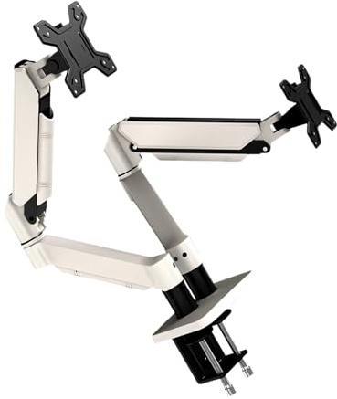 Versatile Pair Monitor Arm Mount for Computer Screens Up to 32 Inches Cold Rolled Steel Construction Degree Monitor Arm