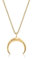 Elli Halskette Damen Sichel Halbmond Astro Blogger in 925 Sterling Silber Vergoldet