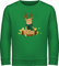 Sweatshirt Kinder Pullover für Jungen Mädchen - Weihnachten Geschenke Christmas - süßer Elch - 152 (12/13 Jahre) - Grün - weihnachtspulli weihnachtssweatshirt weihnachtsmotiv süßes Sweater