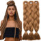 TESS Braids Extensions Braun 60 cm, Jumbo Braids Kunsthaar Zum Einflechten Box Braids Haarverlängerung Zopf 100g/Bündel Haar Braids Extension (1 Stück-Kastanienbraun)