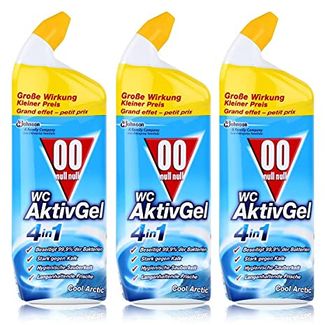 00 null null WC Aktiv Gel 4in1 Cool Arctic 750 ml - Stark gegen Kalk (3er Pack)